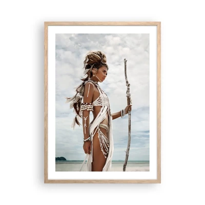 Een poster in een licht eiken lijst - Koningin van de tropen - 50x70 cm
