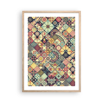 Een poster in een licht eiken lijst - Marokkaanse sfeer - 50x70 cm