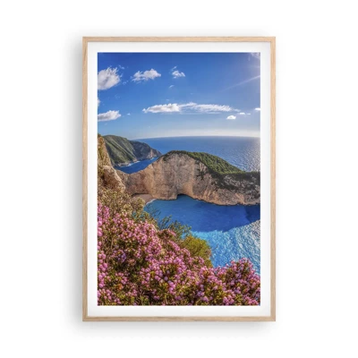 Een poster in een licht eiken lijst - Mijn geweldige Griekse vakantie - 61x91 cm