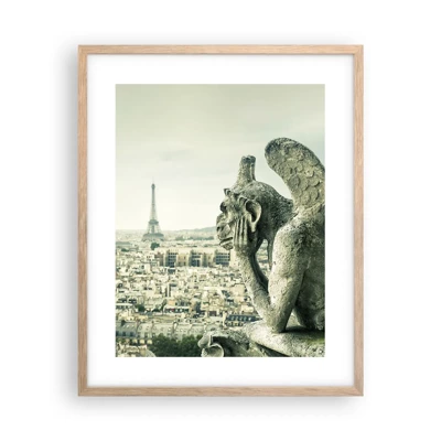 Een poster in een licht eiken lijst - Parijs' babbelen - 40x50 cm