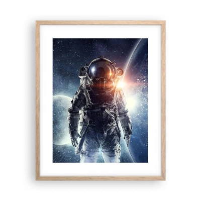 Een poster in een licht eiken lijst - Ruimte avontuur - 40x50 cm