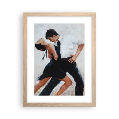 Een poster in een licht eiken lijst - Tango van mijn dromen - 30x40 cm