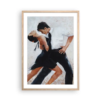 Een poster in een licht eiken lijst - Tango van mijn dromen - 50x70 cm
