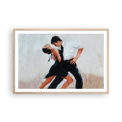 Een poster in een licht eiken lijst - Tango van mijn dromen - 91x61 cm