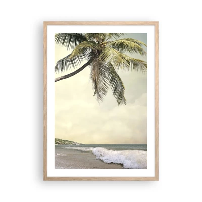 Een poster in een licht eiken lijst - Tropische droom - 50x70 cm