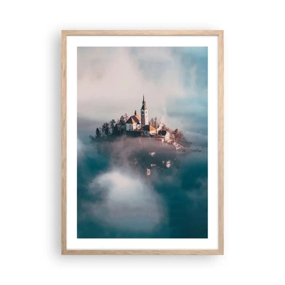 Een poster in een licht eiken lijst - droom eiland - 50x70 cm