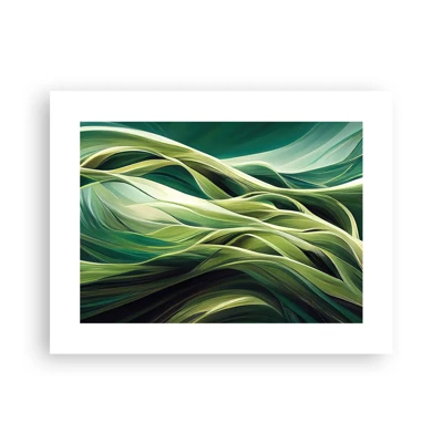 Poster - Abstract groen spel - 40x30 cm