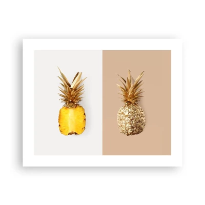 Poster - Ananas voor ons - 50x40 cm