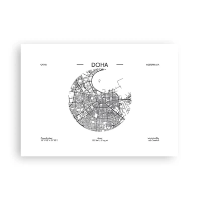 Poster - Anatomie van Doha - 70x50 cm