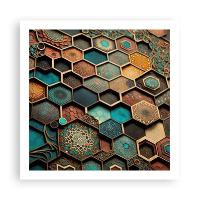 Poster - Arabische ornamenten – variatie - 60x60 cm