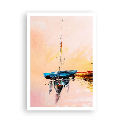 Poster - Avond in de jachthaven - 70x100 cm