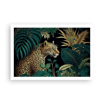 Poster - Een gastheer in de jungle - 91x61 cm