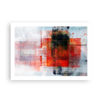 Poster - Een gloeiende compositie  - 70x50 cm