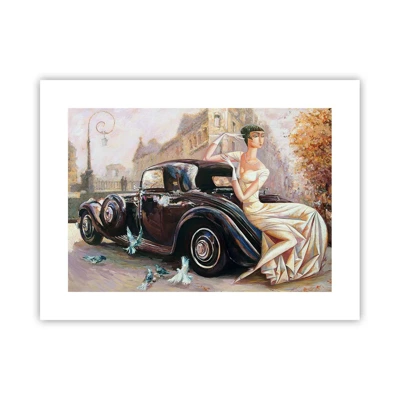 Poster - Elegantie in retrostijl - 40x30 cm