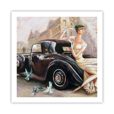 Poster - Elegantie in retrostijl - 60x60 cm