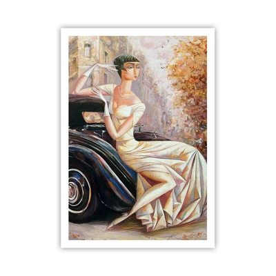 Poster - Elegantie in retrostijl - 70x100 cm