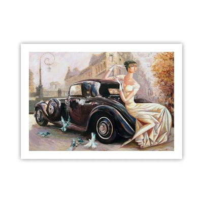 Poster - Elegantie in retrostijl - 70x50 cm