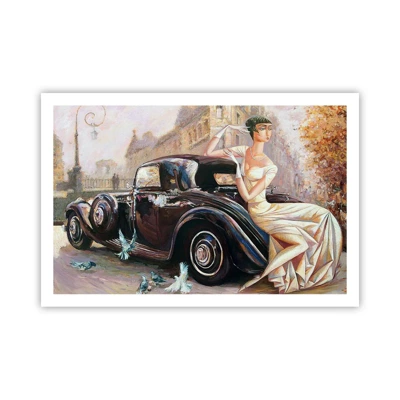 Poster - Elegantie in retrostijl - 91x61 cm