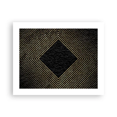 Poster - Geometrie in glamoureuze stijl - 50x40 cm