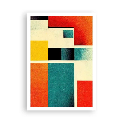 Poster - Geometrische abstractie – goede energie - 70x100 cm