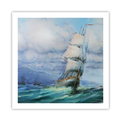 Poster - Goede wind - 60x60 cm