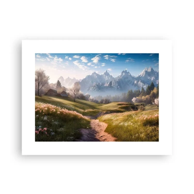 Poster - Idyllische vallei - 40x30 cm