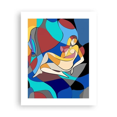 Poster - Kubistisch naakt - 40x50 cm