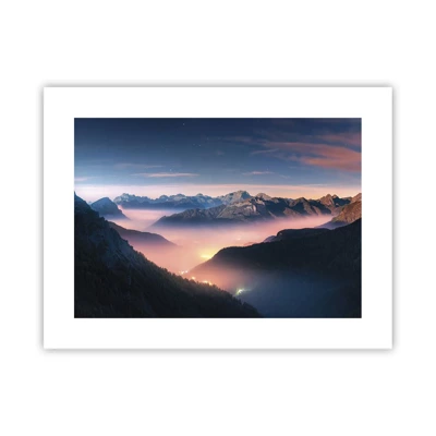 Poster - Licht in de dalen - 40x30 cm