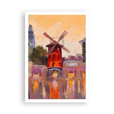 Poster - Parijse iconen – Moulin Rouge - 70x100 cm