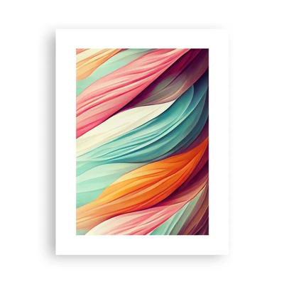 Poster - Regenboog geweven - 30x40 cm