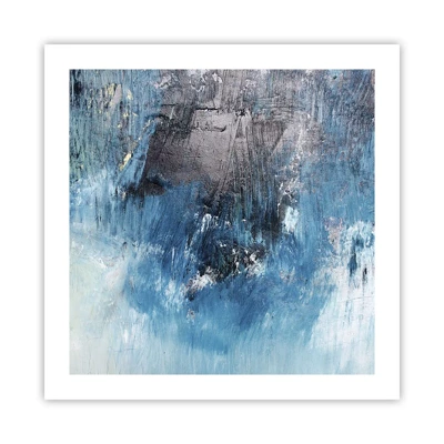 Poster - Rhapsody in Blauw - 50x50 cm