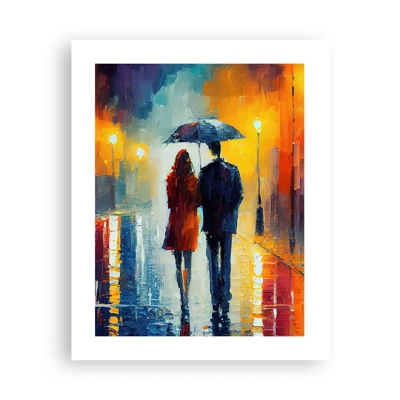 Poster - Samen – een kleurrijke nacht - 40x50 cm