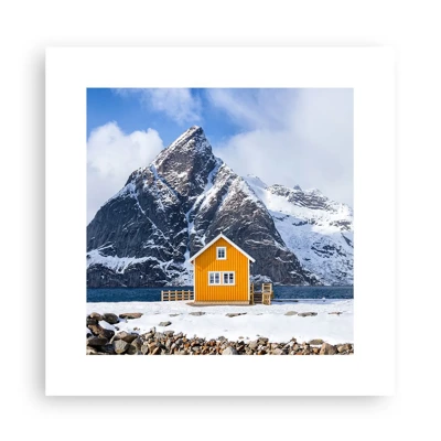 Poster - Scandinavische vakanties - 30x30 cm