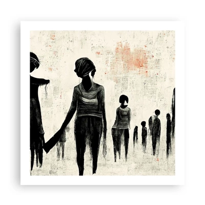 Poster - Tegen eenzaamheid - 60x60 cm