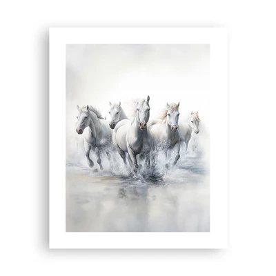 Poster - Witte magie - 40x50 cm