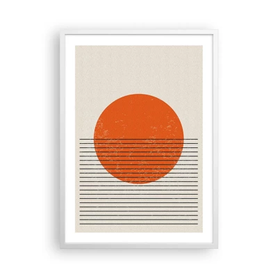 Poster in een witte lijst - Altijd de zon - 50x70 cm