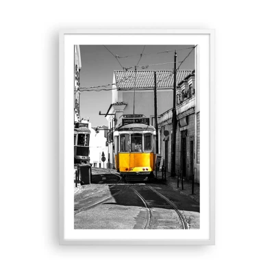 Poster in een witte lijst - De geest van Lissabon - 50x70 cm