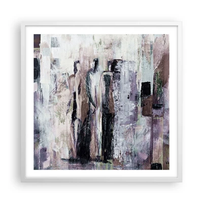 Poster in een witte lijst - De mysterieuze drie - 60x60 cm