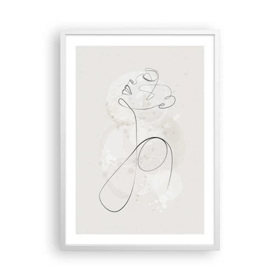 Poster in een witte lijst - De spiraal van schoonheid - 50x70 cm
