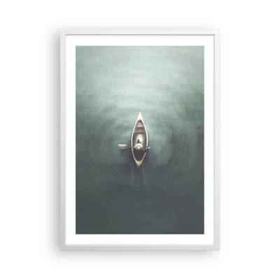 Poster in een witte lijst - Door het maanmeer - 50x70 cm