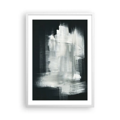 Poster in een witte lijst - Geweven van verticaal en horizontaal - 50x70 cm