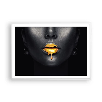 Poster in een witte lijst - Goldmouth - 100x70 cm