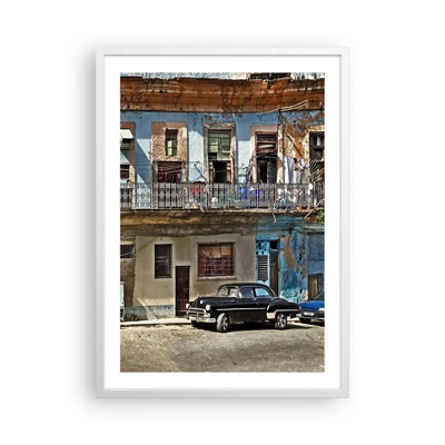 Poster in een witte lijst - Havana-vibes - 50x70 cm