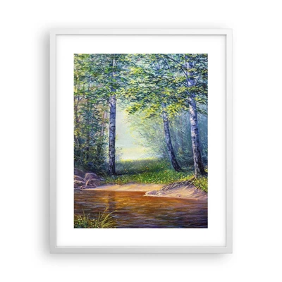 Poster in een witte lijst - Idyllisch landschap - 40x50 cm