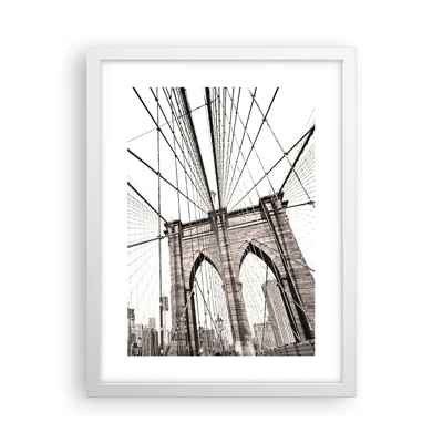 Poster in een witte lijst - Kathedraal van New York - 30x40 cm