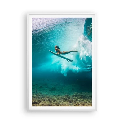Poster in een witte lijst - Onderwaterwereld - 70x100 cm