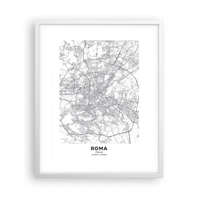 Poster in een witte lijst - Romeinse cirkel - 40x50 cm