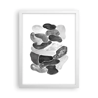 Poster in een witte lijst - Rotsachtige abstractie - 30x40 cm