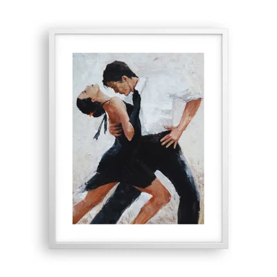 Poster in een witte lijst - Tango van mijn dromen - 40x50 cm