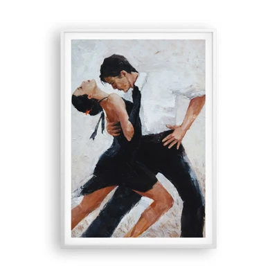 Poster in een witte lijst - Tango van mijn dromen - 70x100 cm